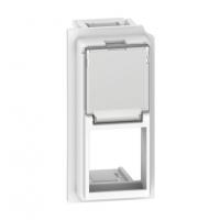 Лицевая панель адаптеров Keystone RJ45 1 модуль. KW07K Цвет Белый. Bticino Living Now