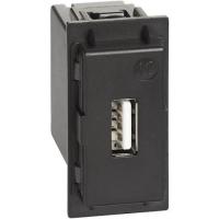 Механизм зарядного устройстваи USB тип - А 1500мА 1 модуль. K4285C1. Bticino Living Now.