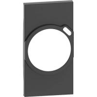 Лицевая панель розетки электрической с USB зарядкой 2К+З/USB 2 модуля. KG63 Цвет Черный. Bticino Living Now