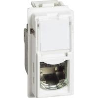 Розетка компьютерная RJ45 cat6a STP 1 модуль. KW4279C6AS Цвет Белый. Bticino Living Now