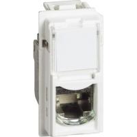 Розетка компьютерная RJ45 cat6 UTP 1 модуль. KW4279C6 Цвет Белый. Bticino Living Now
