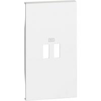 Лицевая панель USB зарядки 2 модуля. KW12C Цвет Белый. Bticino Living Now