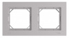 ATLASDESIGN AQUA 2-постовая РАМКА, IP44, АЛЮМИНИЙ