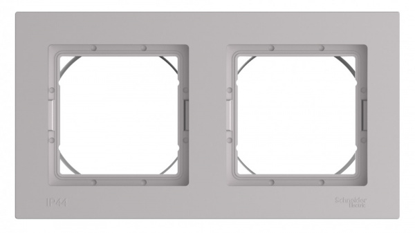 ATLASDESIGN AQUA 2-постовая РАМКА, IP44, АЛЮМИНИЙ
