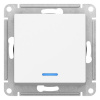 ATLASDESIGN 1-клавишный ПЕРЕКЛЮЧАТЕЛЬ с подсветкой, сх.6а, 10АХ, механизм, ЛОТОС