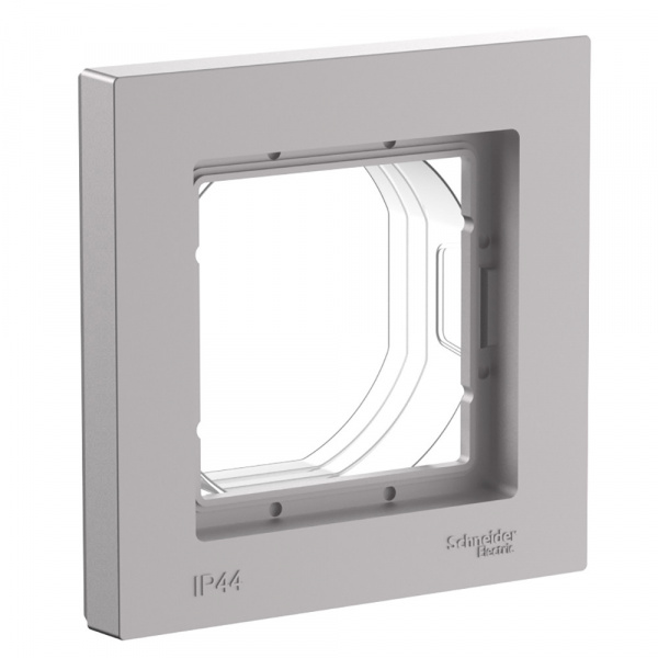 ATLASDESIGN AQUA 1-постовая РАМКА, IP44, АЛЮМИНИЙ