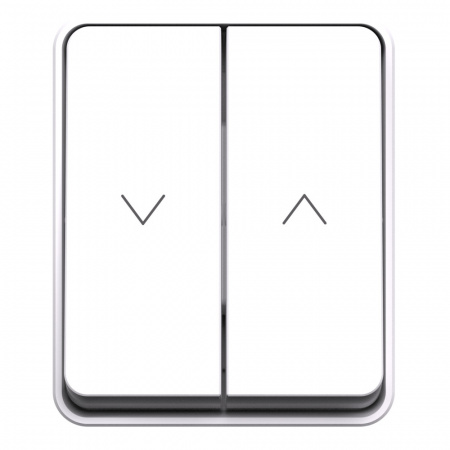 ATLASDESIGN PROFI IP54 О/У 2-клавишный ВЫКЛЮЧАТЕЛЬ ДЛЯ ЖАЛЮЗИ, сх.4, 10А, БЕЛЫЙ