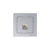 ATLASDESIGN РОЗЕТКА компьютерная RJ45 кат. 5e, механизм, АЛЮМИНИЙ