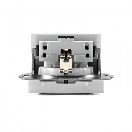 ATLASDESIGN РОЗЕТКА 16А c 2 USB A+A, 5В/2,4А, 2х5В/1,2А, механизм, БЕЛЫЙ