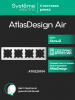 ATLASDESIGN AIR 4-постовая РАМКА, БЕЛЫЙ/дымчатый белый
