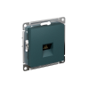 ATLASDESIGN РОЗЕТКА компьютерная RJ45 кат. 5e, механизм, ИЗУМРУД