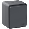 ATLASDESIGN PROFI IP54 О/У 1-клавишный ПЕРЕКЛЮЧАТЕЛЬ, сх.6, 10АХ, АНТРАЦИТ
