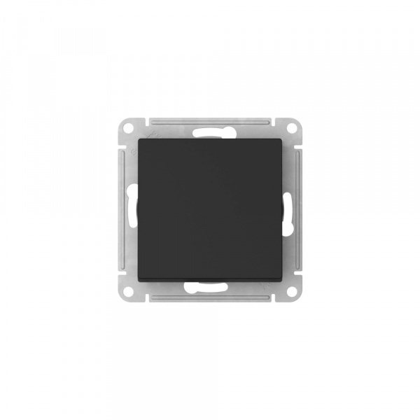 ATLASDESIGN AQUA 1-клавишный ПЕРЕКЛЮЧАТЕЛЬ, IP44, сх.6, 10АХ, мех., быстрозажим. клем., КАРБОН