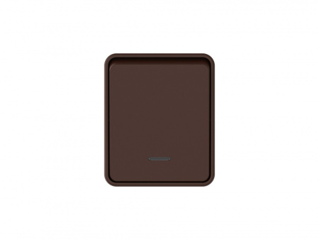 ATLASDESIGN PROFI IP54 О/У 1-клавишный ВЫКЛЮЧАТЕЛЬ с подсветкой, сх.1а, 10АХ, КОРИЧНЕВЫЙ