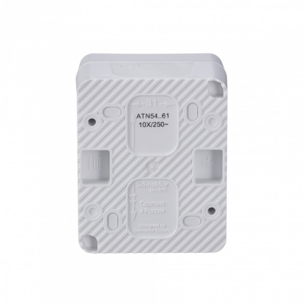 ATLASDESIGN PROFI IP54 О/У 1-клавишный ПЕРЕКЛЮЧАТЕЛЬ, сх.6, 10АХ, БЕЛЫЙ