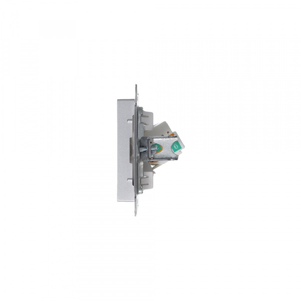 ATLASDESIGN РОЗЕТКА компьютерная RJ45 кат. 5e, механизм, АЛЮМИНИЙ