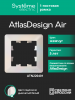 ATLASDESIGN AIR 1-постовая РАМКА, ЖЕМЧУГ/дымчатый белый