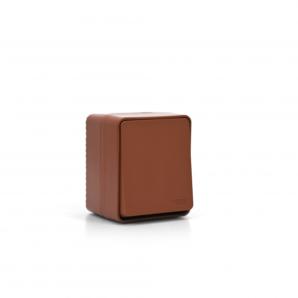 ATLASDESIGN PROFI IP54 О/У 1-клавишный ВЫКЛЮЧАТЕЛЬ, сх.1, 10АХ, ТЕРРАКОТОВЫЙ
