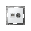 ATLASDESIGN РОЗЕТКА двойная ТВ + компьютерная RJ45 кат. 5e, механизм, ЛОТОС