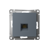 ATLASDESIGN РОЗЕТКА компьютерная RJ45 кат. 6A, механизм, ГРИФЕЛЬ