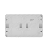 ATLASDESIGN PROFI IP54 О/У РОЗЕТКА двойная с заземлением со шторками, 16А, БЕЛЫЙ