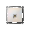 ATLASDESIGN РОЗЕТКА компьютерная RJ45 кат. 5e, механизм, ЖЕМЧУГ