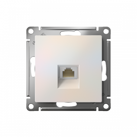 ATLASDESIGN РОЗЕТКА компьютерная RJ45 кат. 5e, механизм, ЖЕМЧУГ
