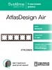 ATLASDESIGN AIR 5-постовая РАМКА, МОККО/дымчатый черный