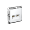 ATLASDESIGN РОЗЕТКА двойная компьютерная RJ45+RJ45 кат. 5e, механизм, ЛОТОС