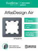 ATLASDESIGN AIR 1-постовая РАМКА, ГРИФЕЛЬ/дымчатый черный