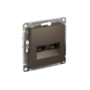 ATLASDESIGN РОЗЕТКА двойная компьютерная RJ45+RJ45 кат. 5e, механизм, МОККО