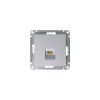 ATLASDESIGN РОЗЕТКА компьютерная RJ45 кат. 5e, механизм, АЛЮМИНИЙ