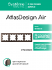 ATLASDESIGN AIR 4-постовая РАМКА, МОККО/дымчатый черный