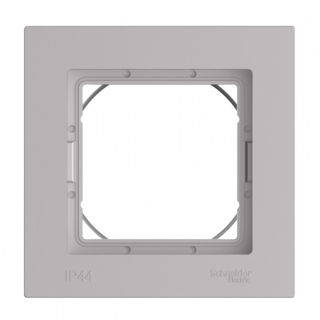 ATLASDESIGN AQUA 1-постовая РАМКА, IP44, АЛЮМИНИЙ