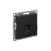 ATLASDESIGN РОЗЕТКА компьютерная RJ45 кат. 5e, механизм, КАРБОН