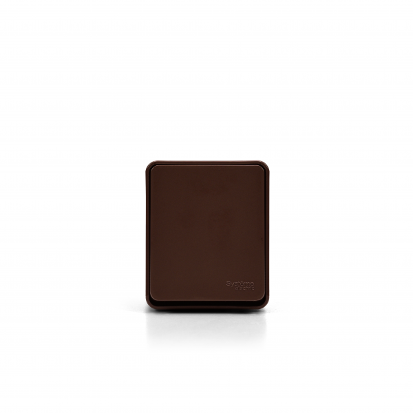 ATLASDESIGN PROFI IP54 О/У 1-клавишный ВЫКЛЮЧАТЕЛЬ, сх.1, 10АХ, КОРИЧНЕВЫЙ