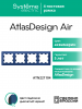 ATLASDESIGN AIR 4-постовая РАМКА, АКВАМАРИН/дымчатый черный