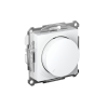 ATLASDESIGN СВЕТОРЕГУЛЯТОР (диммер) поворотно-нажимной, LED, RC, 400Вт, механизм, БЕЛЫЙ