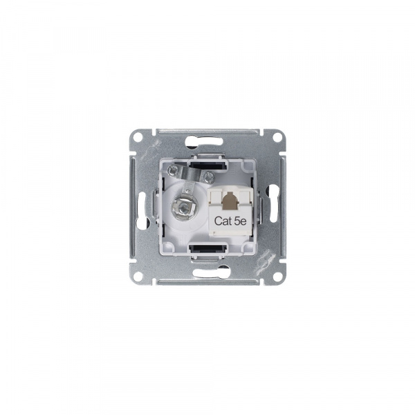 ATLASDESIGN РОЗЕТКА двойная ТВ + компьютерная RJ45 кат. 5e, механизм, ГРИФЕЛЬ