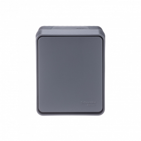 ATLASDESIGN PROFI IP54 О/У 1-клавишный ПЕРЕКЛЮЧАТЕЛЬ, сх.6, 10АХ, АНТРАЦИТ