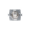 ATLASDESIGN РОЗЕТКА компьютерная RJ45 кат. 5e, механизм, АЛЮМИНИЙ