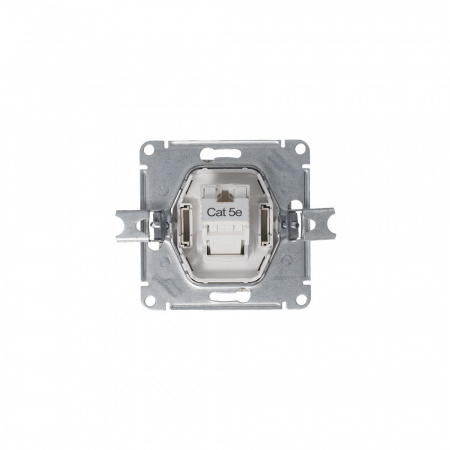 ATLASDESIGN РОЗЕТКА компьютерная RJ45 кат. 5e, механизм, АЛЮМИНИЙ