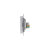 ATLASDESIGN РОЗЕТКА двойная ТВ + компьютерная RJ45 кат. 5e, механизм, АЛЮМИНИЙ