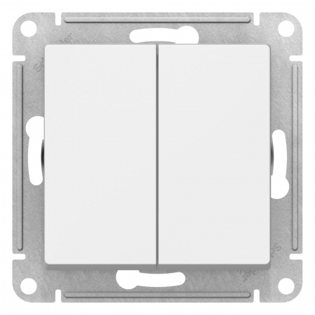 ATLASDESIGN 2-клавишный ПЕРЕКЛЮЧАТЕЛЬ, сх.6+6, 10АХ, механизм, ЛОТОС