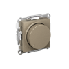 ATLASDESIGN СВЕТОРЕГУЛЯТОР (диммер) поворотно-нажимной, LED, RC, 400Вт, механизм, ШАМПАНЬ