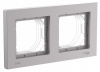 ATLASDESIGN AQUA 2-постовая РАМКА, IP44, АЛЮМИНИЙ