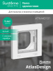 ATLASDESIGN AQUA 1-постовая РАМКА, IP44, БЕЛЫЙ