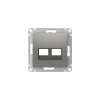 ATLASDESIGN НАКЛАДКА двойная для информационных функций типа Keystone, СТАЛЬ