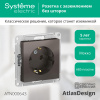 ATLASDESIGN РОЗЕТКА с заземлением без шторок, 16А, механизм, МОККО