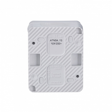 ATLASDESIGN PROFI IP54 О/У 1-клавишный ВЫКЛЮЧАТЕЛЬ с подсветкой, сх.1а, 10АХ, БЕЛЫЙ